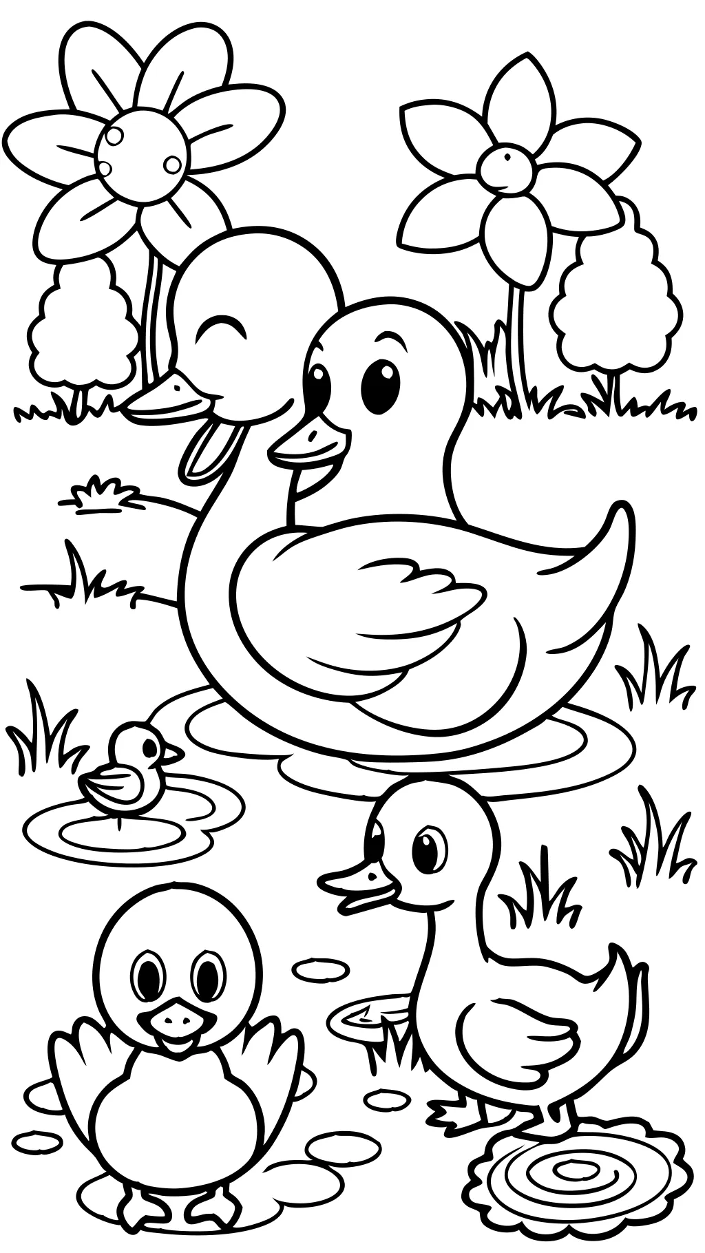 duck coloring pages